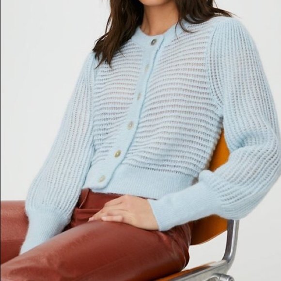 Wilfred Alessia Cardigan in Baby Blue. - Picture 6 of 6